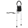 Bed Rail for Elderly, Bedside Assist Rails with Supporting Leg and PU Handrail, Adjustable Height Carbon V952-TBZCCBSTBZCBPSMCX001V0