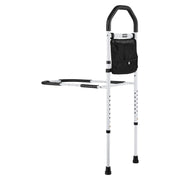 Bed Rail for Elderly, Bedside Assist Rails with Supporting Leg and PU Handrail, Adjustable Height Carbon V952-TBZCCBSTBZCBPSMCX001V0