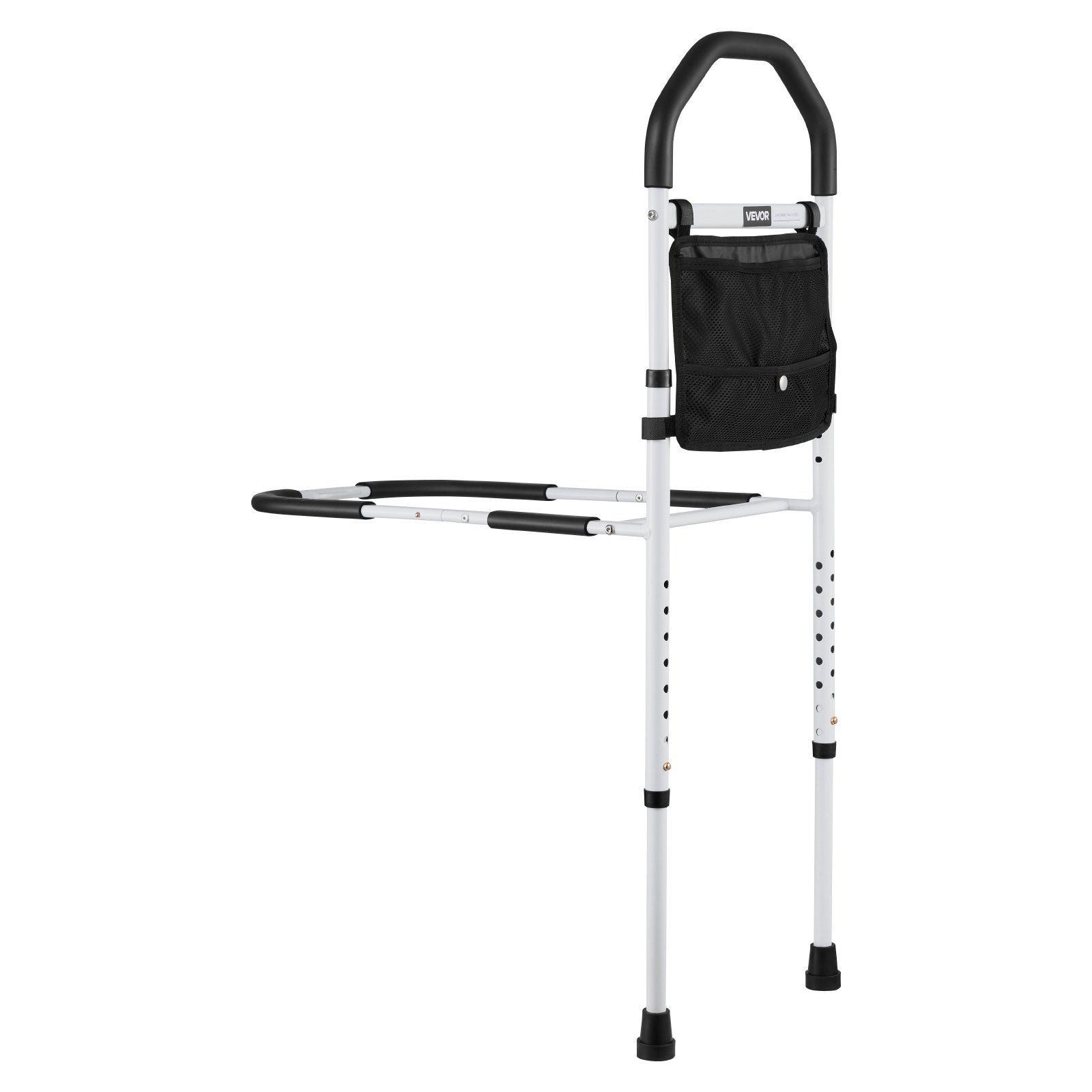 Bed Rail for Elderly, Bedside Assist Rails with Supporting Leg and PU Handrail, Adjustable Height Carbon V952-TBZCCBSTBZCBPSMCX001V0