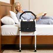 Bed Rail for Elderly, Bedside Assist Rails with Supporting Leg and PU Handrail, Adjustable Height Carbon V952-TBZCCBSTBZCBPSMCX001V0