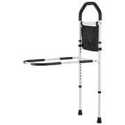 Bed Rail for Elderly, Bedside Assist Rails with Supporting Leg and PU Handrail, Adjustable Height Carbon V952-TBZCCBSTBZCBPSMCX001V0