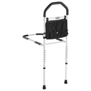 Bed Rail for Elderly, Bedside Assist Rails with Supporting Leg and PU Handrail, Adjustable Height Carbon V952-TBZCCBSTBZCBPSMCX001V0