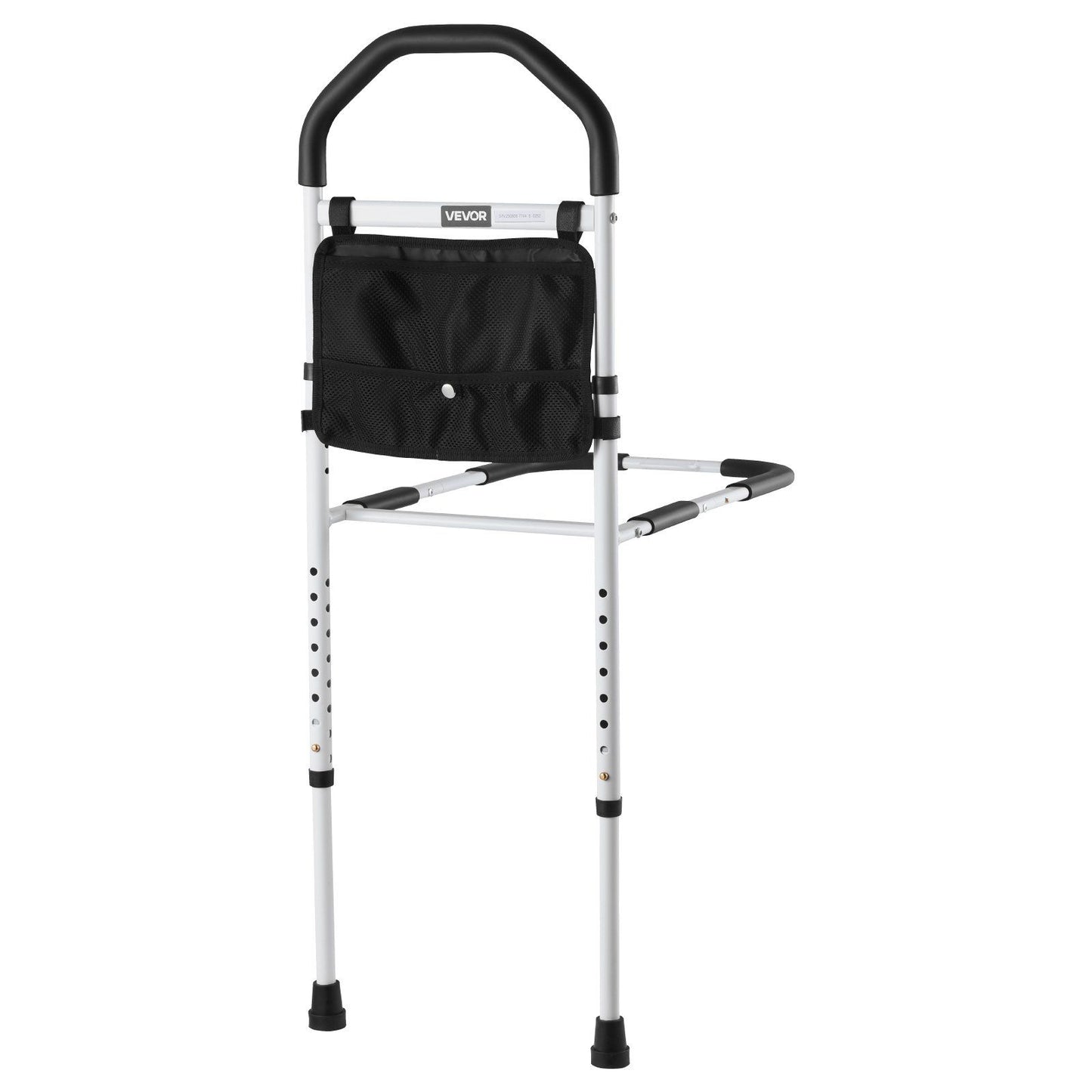 Bed Rail for Elderly, Bedside Assist Rails with Supporting Leg and PU Handrail, Adjustable Height Carbon V952-TBZCCBSTBZCBPSMCX001V0