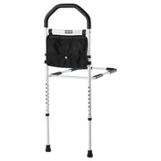 Bed Rail for Elderly, Bedside Assist Rails with Supporting Leg and PU Handrail, Adjustable Height Carbon V952-TBZCCBSTBZCBPSMCX001V0