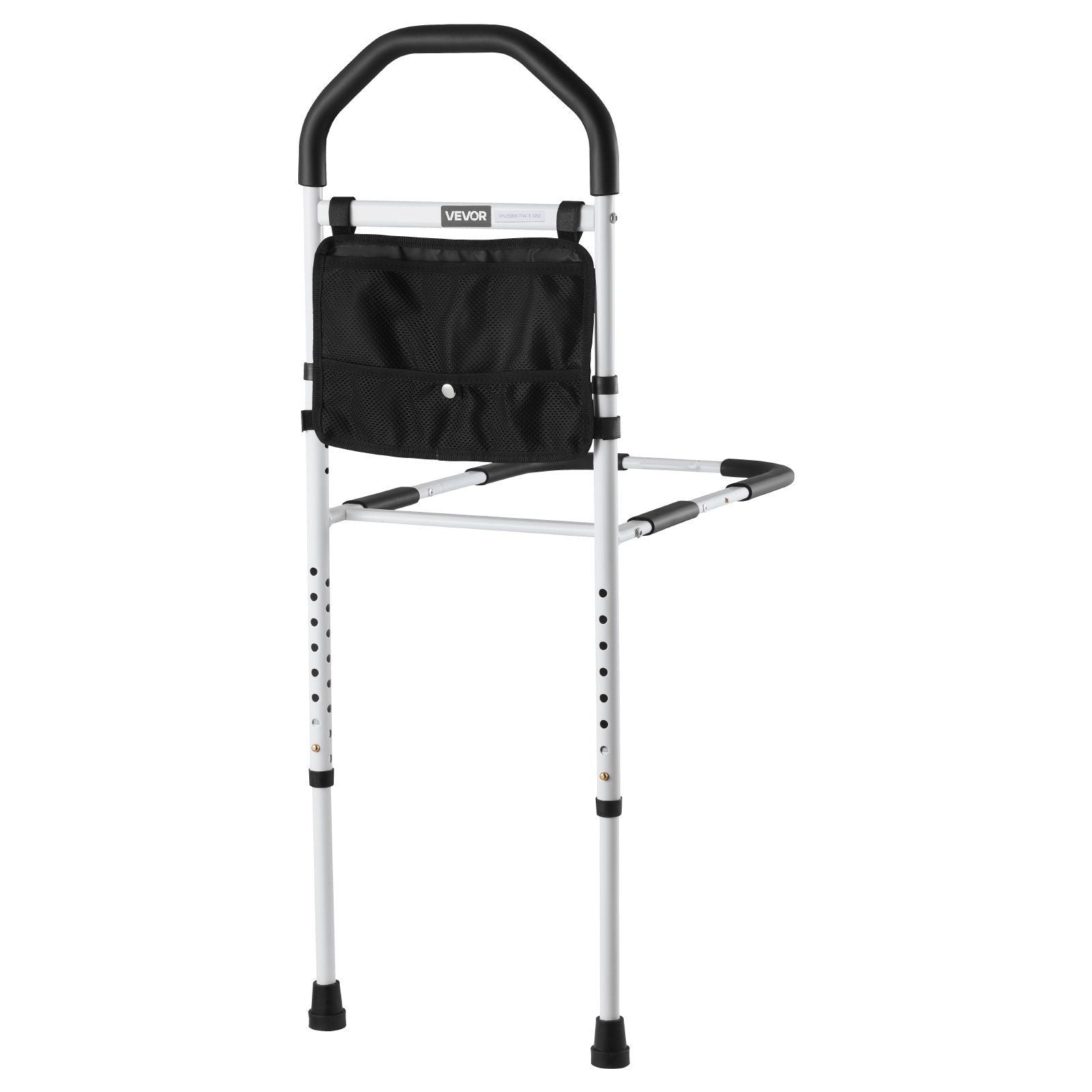 Bed Rail for Elderly, Bedside Assist Rails with Supporting Leg and PU Handrail, Adjustable Height Carbon V952-TBZCCBSTBZCBPSMCX001V0