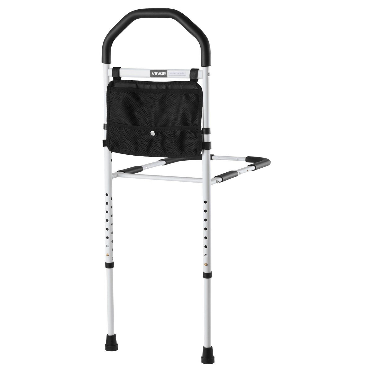 Bed Rail for Elderly, Bedside Assist Rails with Supporting Leg and PU Handrail, Adjustable Height Carbon V952-TBZCCBSTBZCBPSMCX001V0