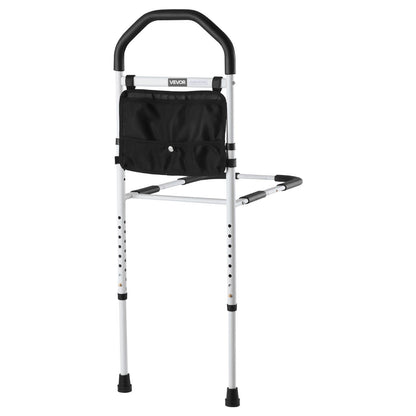 Bed Rail for Elderly, Bedside Assist Rails with Supporting Leg and PU Handrail, Adjustable Height Carbon V952-TBZCCBSTBZCBPSMCX001V0