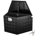 Trailer Tongue Box, Aluminum Alloy Diamond Plate Tongue Box Tool Chest, Heavy Duty Trailer Box Storage with V952-TC3916512INCHDMIJV0