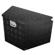 Trailer Tongue Box, Aluminum Alloy Diamond Plate Tongue Box Tool Chest, Heavy Duty Trailer Box Storage with V952-TC3916512INCHDMIJV0