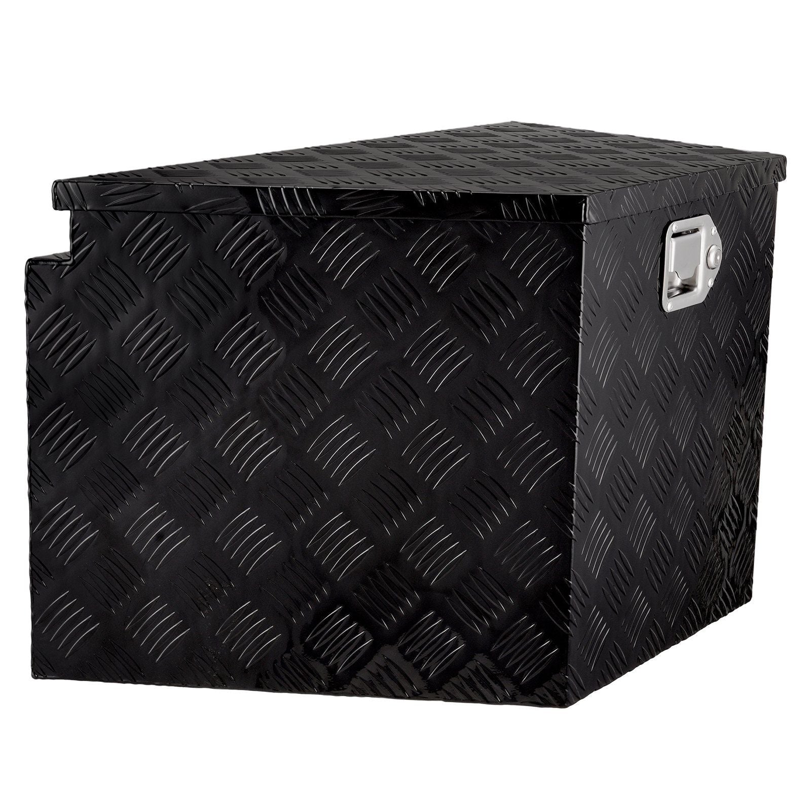 Trailer Tongue Box, Aluminum Alloy Diamond Plate Tongue Box Tool Chest, Heavy Duty Trailer Box Storage with V952-TC3916512INCHDMIJV0
