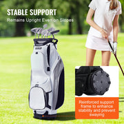 Golf Cart Bag with 14 Way Organizer Divider Top, 36" 13 Pockets Premium Nylon Cart Bag, Durable Golf Bags V952-TCB36YC10GBSVUEK1V0