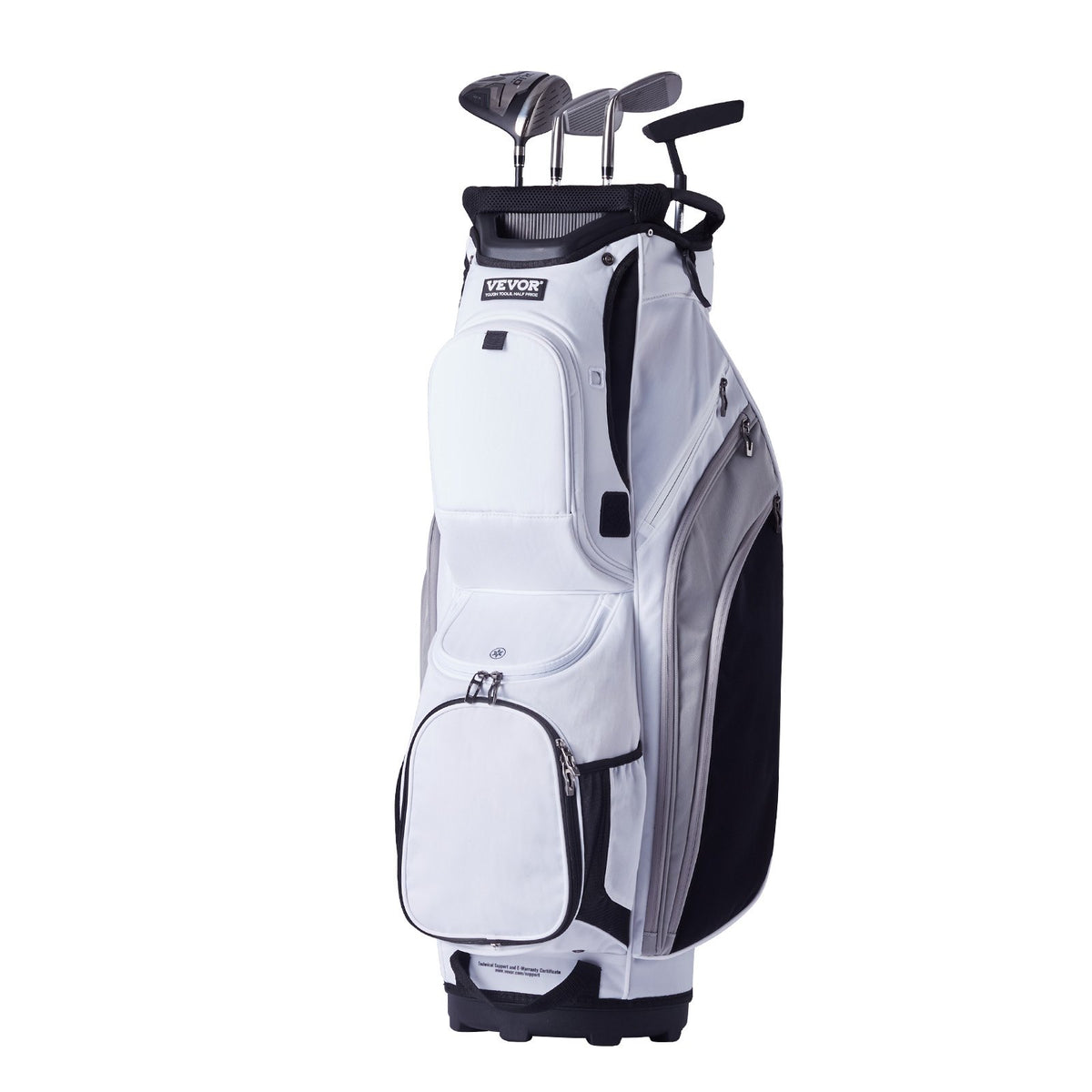 Golf Cart Bag with 14 Way Organizer Divider Top, 36" 13 Pockets Premium Nylon Cart Bag, Durable Golf Bags V952-TCB36YC10GBSVUEK1V0