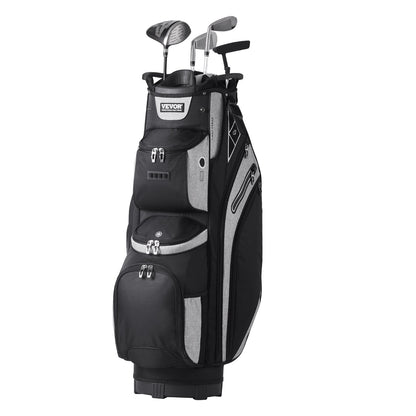 Golf Cart Bag with 14 Way Organizer Divider Top, 13 Pockets Premium Cart Bag, Durable 600D Polyester Fabric V952-TCB36YC14GHS7ACZHV0