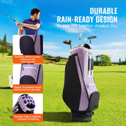 Golf Cart Bag with 14 Way Organizer Divider Top, 36" Multiple Pockets Premium Cart Bag, Durable Golf Bags V952-TCB36YC5GHSZSTFCWV0