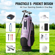 Golf Cart Bag with 14 Way Organizer Divider Top, 36" Multiple Pockets Premium Cart Bag, Durable Golf Bags V952-TCB36YC5GHSZSTFCWV0