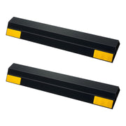 Parking Stopper, 406 mm 2 Pcs Heavy Duty Parking Aid for Garage, PP Curb Garage Floor Stopper with Reflective V952-TCDK163718INW4I4C001V0