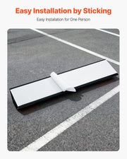 Parking Stopper, 406 mm 2 Pcs Heavy Duty Parking Aid for Garage, PP Curb Garage Floor Stopper with Reflective V952-TCDK163718INW4I4C001V0