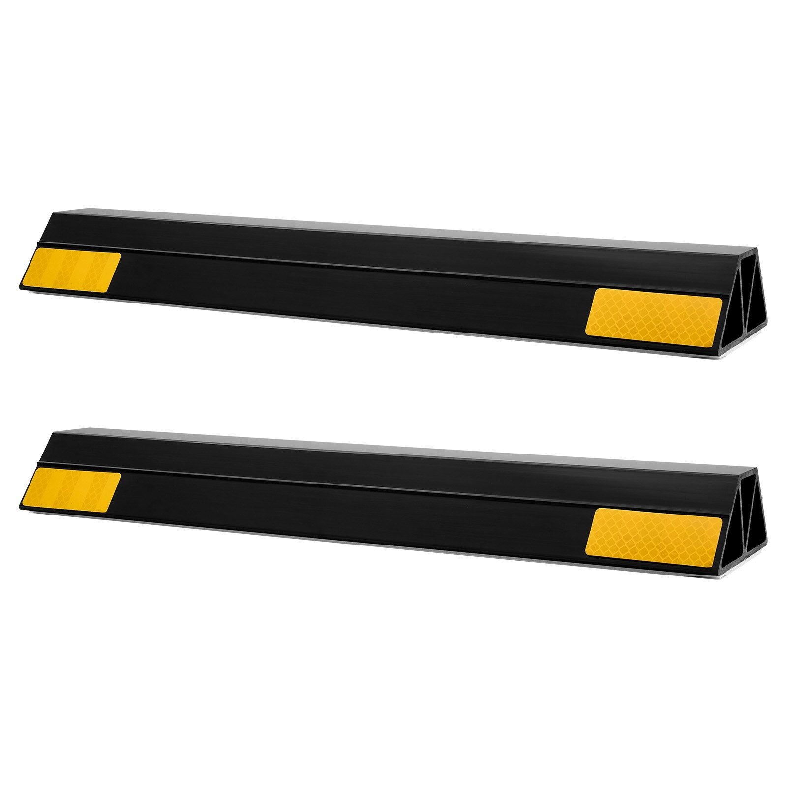 Parking Stopper, 406 mm 2 Pcs Heavy Duty Parking Aid for Garage, PP Curb Garage Floor Stopper with Reflective V952-TCDK163718INW4I4C001V0