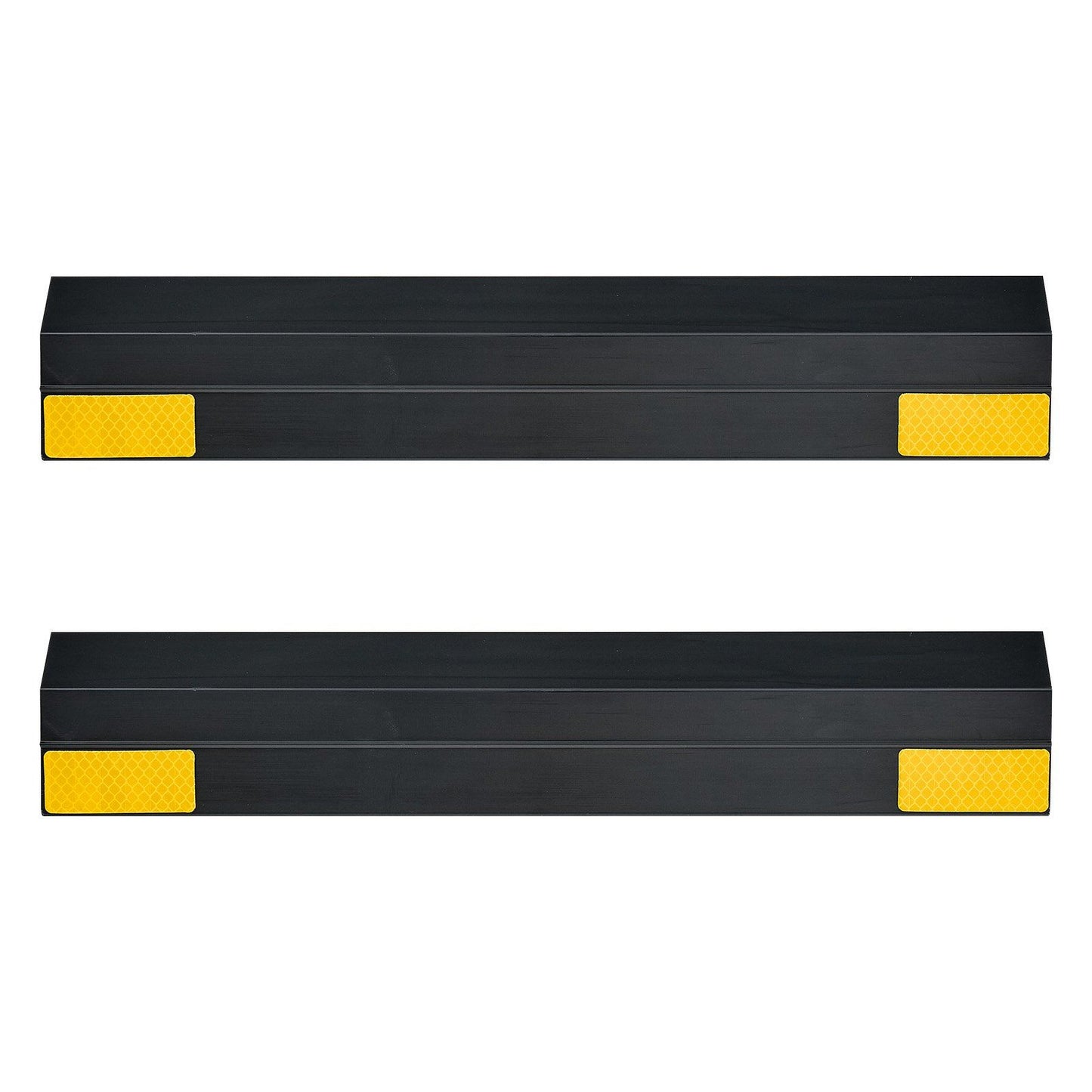 Parking Stopper, 406 mm 2 Pcs Heavy Duty Parking Aid for Garage, PP Curb Garage Floor Stopper with Reflective V952-TCDK163718INW4I4C001V0