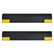 Parking Stopper, 406 mm 2 Pcs Heavy Duty Parking Aid for Garage, PP Curb Garage Floor Stopper with Reflective V952-TCDK163718INW4I4C001V0