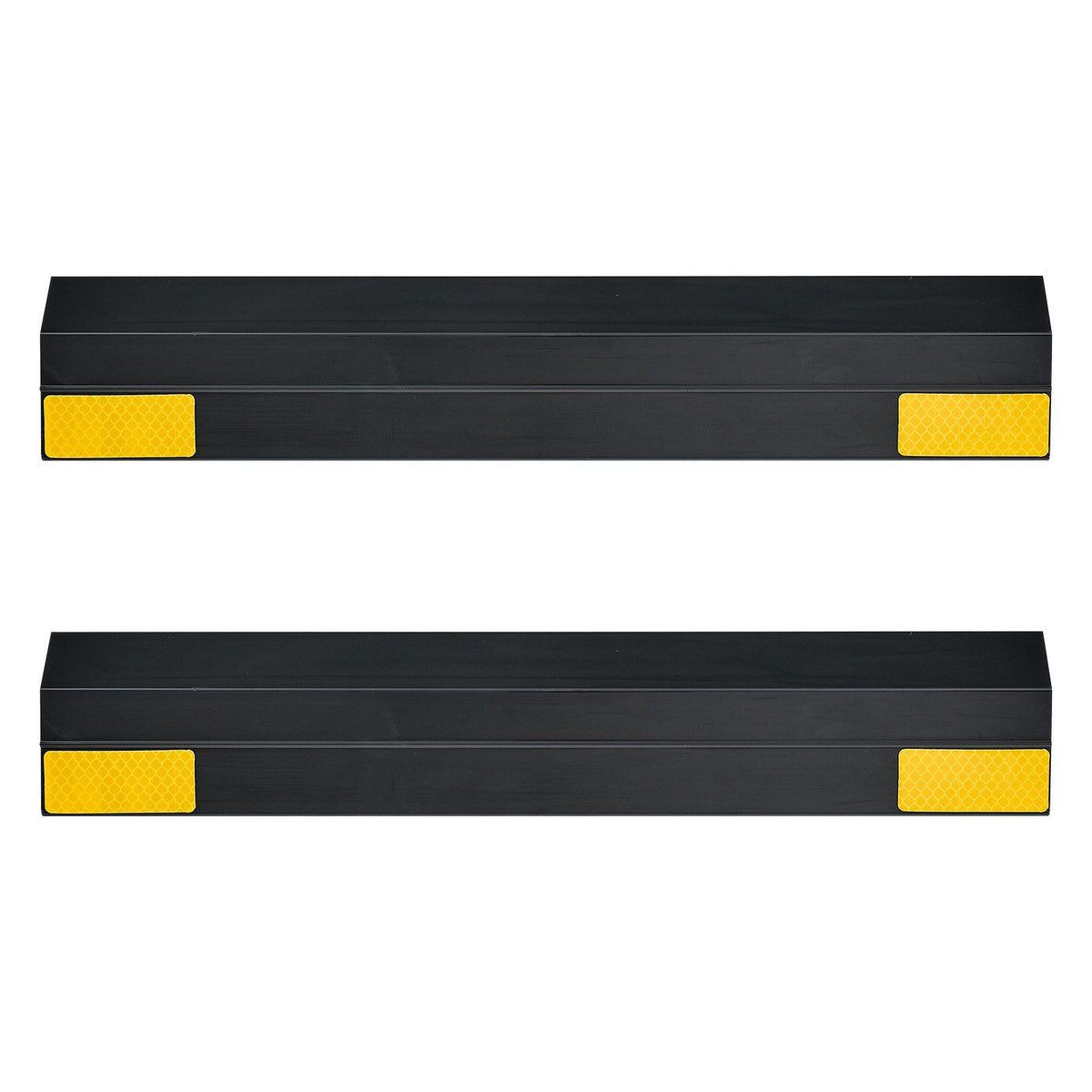 Parking Stopper, 406 mm 2 Pcs Heavy Duty Parking Aid for Garage, PP Curb Garage Floor Stopper with Reflective V952-TCDK163718INW4I4C001V0