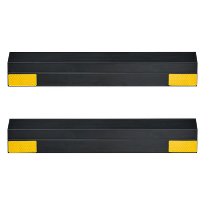 Parking Stopper, 406 mm 2 Pcs Heavy Duty Parking Aid for Garage, PP Curb Garage Floor Stopper with Reflective V952-TCDK163718INW4I4C001V0