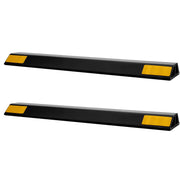 Parking Stopper, 446 mm 2 Pcs Heavy Duty Parking Aid for Garage, PP Curb Garage Floor Stopper with Reflective V952-TCDK1835125I3ODB9001V0