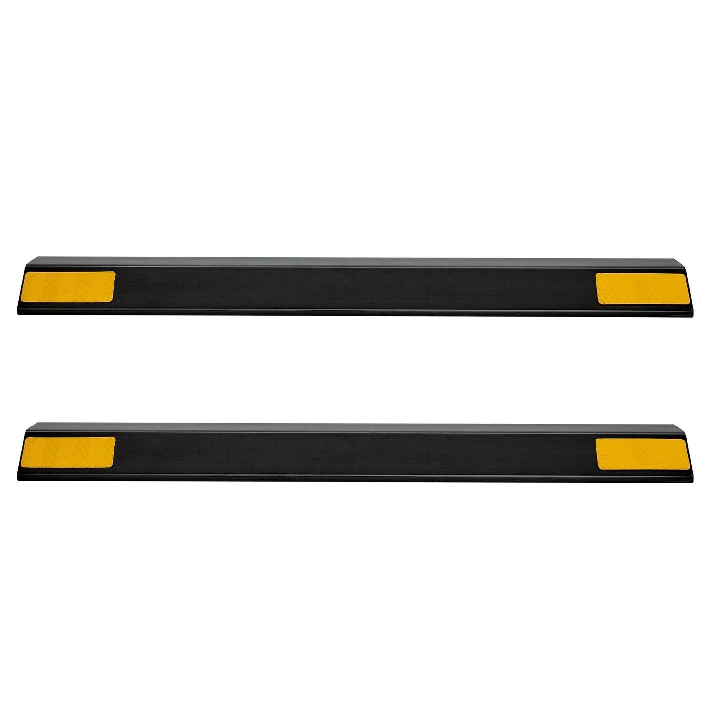 Parking Stopper, 446 mm 2 Pcs Heavy Duty Parking Aid for Garage, PP Curb Garage Floor Stopper with Reflective V952-TCDK1835125I3ODB9001V0