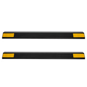 Parking Stopper, 446 mm 2 Pcs Heavy Duty Parking Aid for Garage, PP Curb Garage Floor Stopper with Reflective V952-TCDK1835125I3ODB9001V0