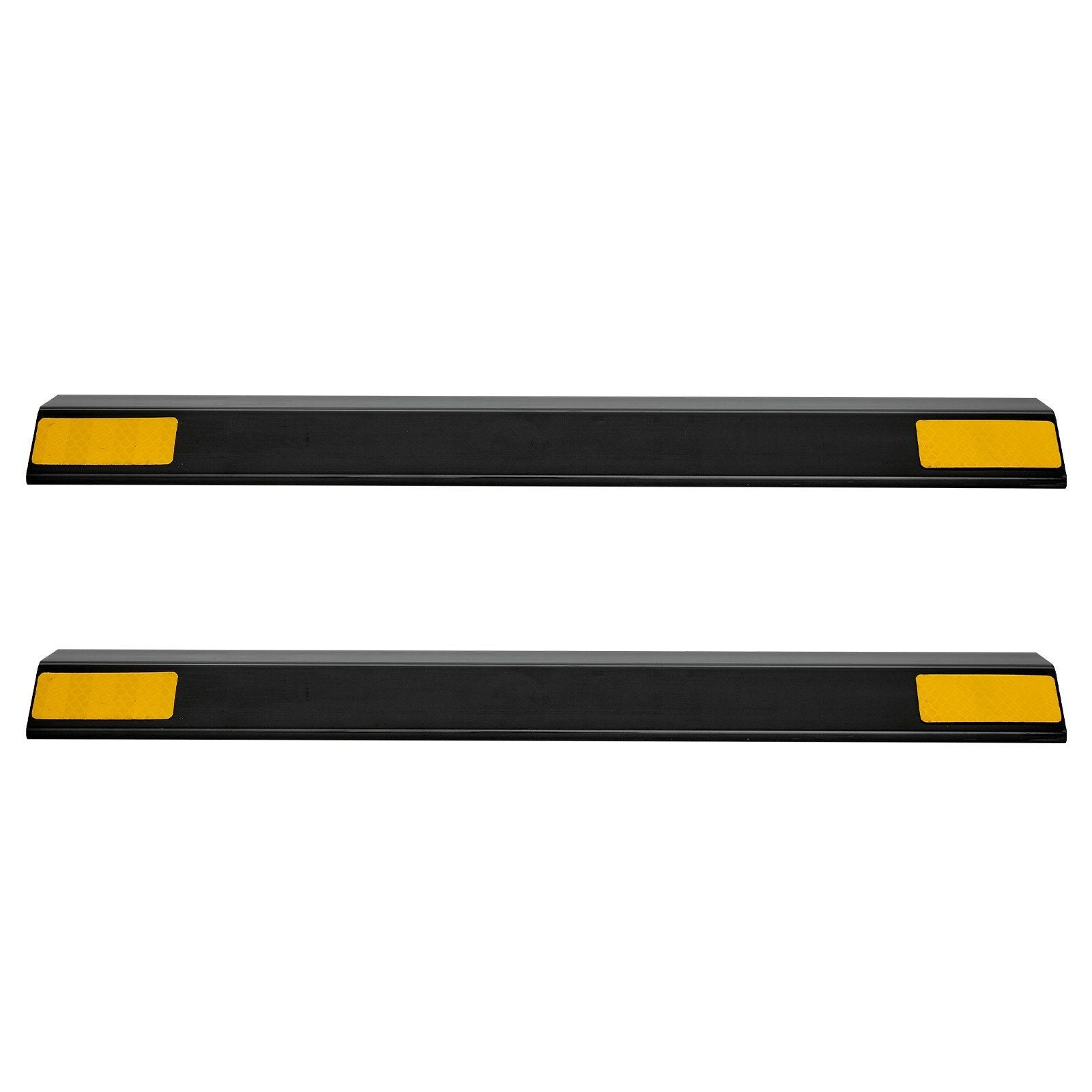 Parking Stopper, 446 mm 2 Pcs Heavy Duty Parking Aid for Garage, PP Curb Garage Floor Stopper with Reflective V952-TCDK1835125I3ODB9001V0