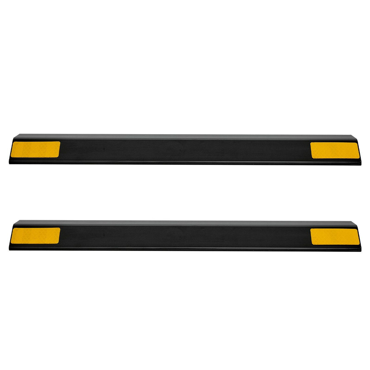 Parking Stopper, 446 mm 2 Pcs Heavy Duty Parking Aid for Garage, PP Curb Garage Floor Stopper with Reflective V952-TCDK1835125I3ODB9001V0
