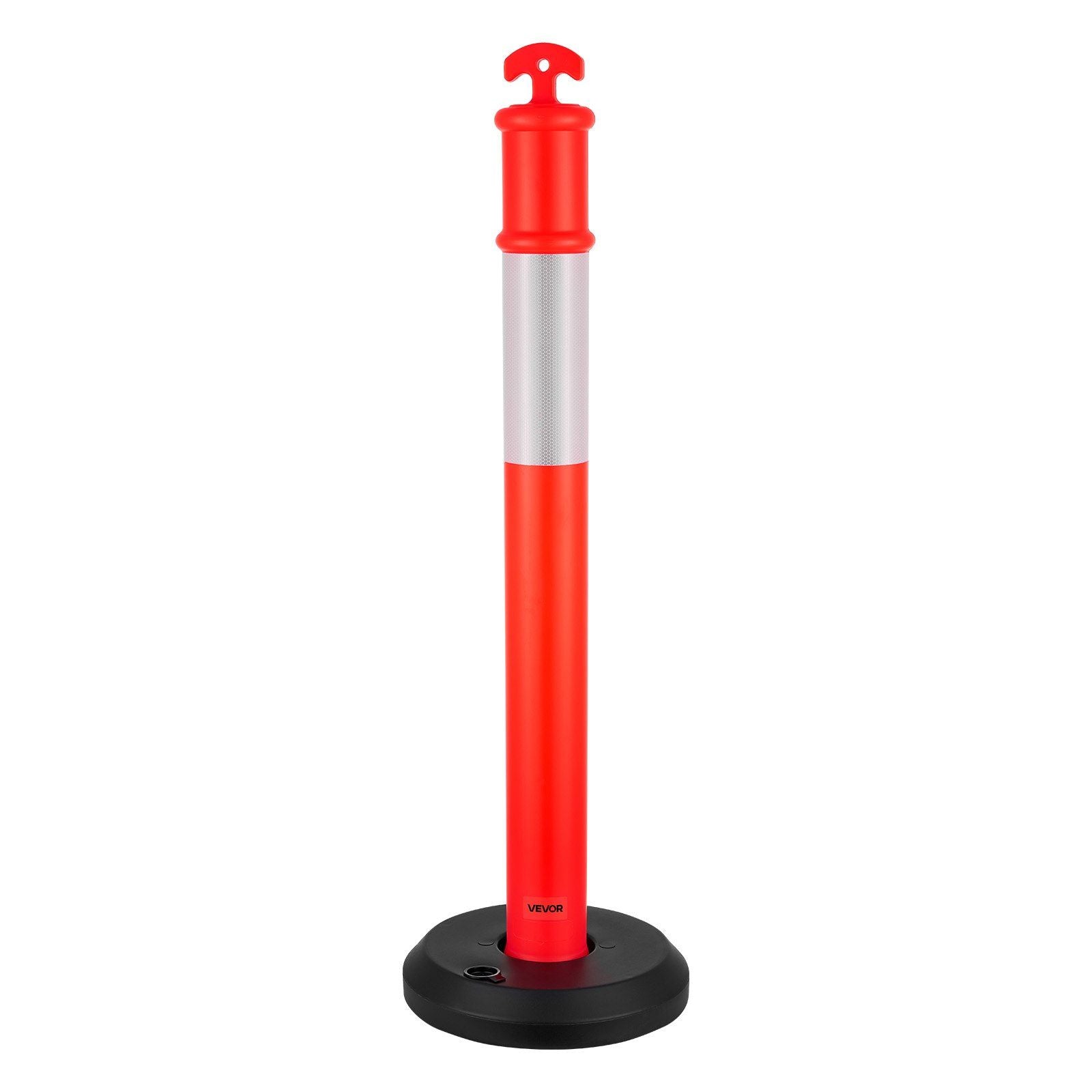 2 Pack Traffic Delineator Posts, 1140 mm Traffic Safety Cones with Fillable Base and Reflective Strips, Heavy V952-TCDZJTJSZHS4ZA5MR001V0