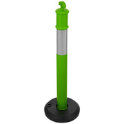 3 Pack Traffic Delineator Posts, 1140 mm Traffic Safety Cones with Fillable Base and Reflective Strips, Heavy V952-TCDZJTJSZLS4LWRAR001V0