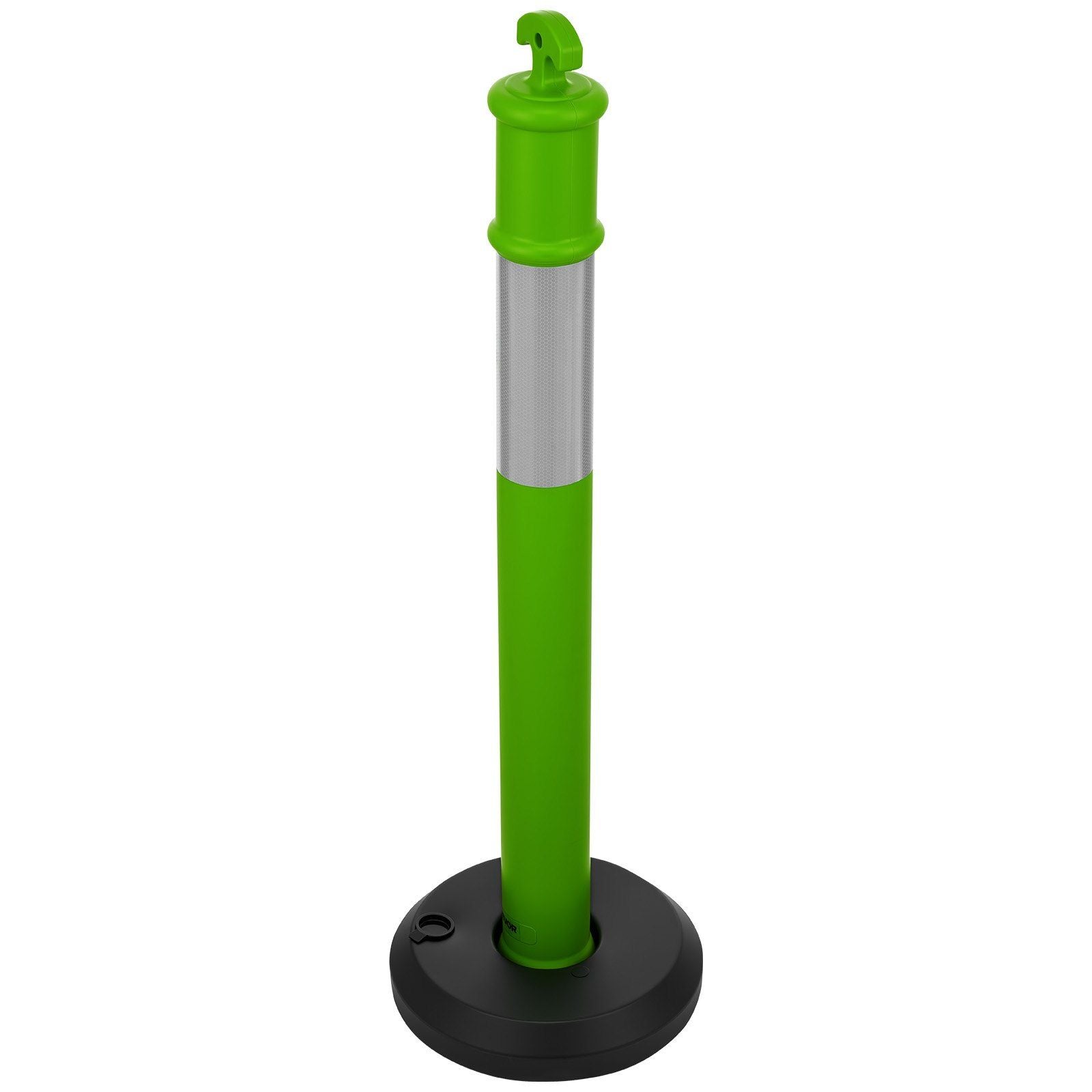 3 Pack Traffic Delineator Posts, 1140 mm Traffic Safety Cones with Fillable Base and Reflective Strips, Heavy V952-TCDZJTJSZLS4LWRAR001V0