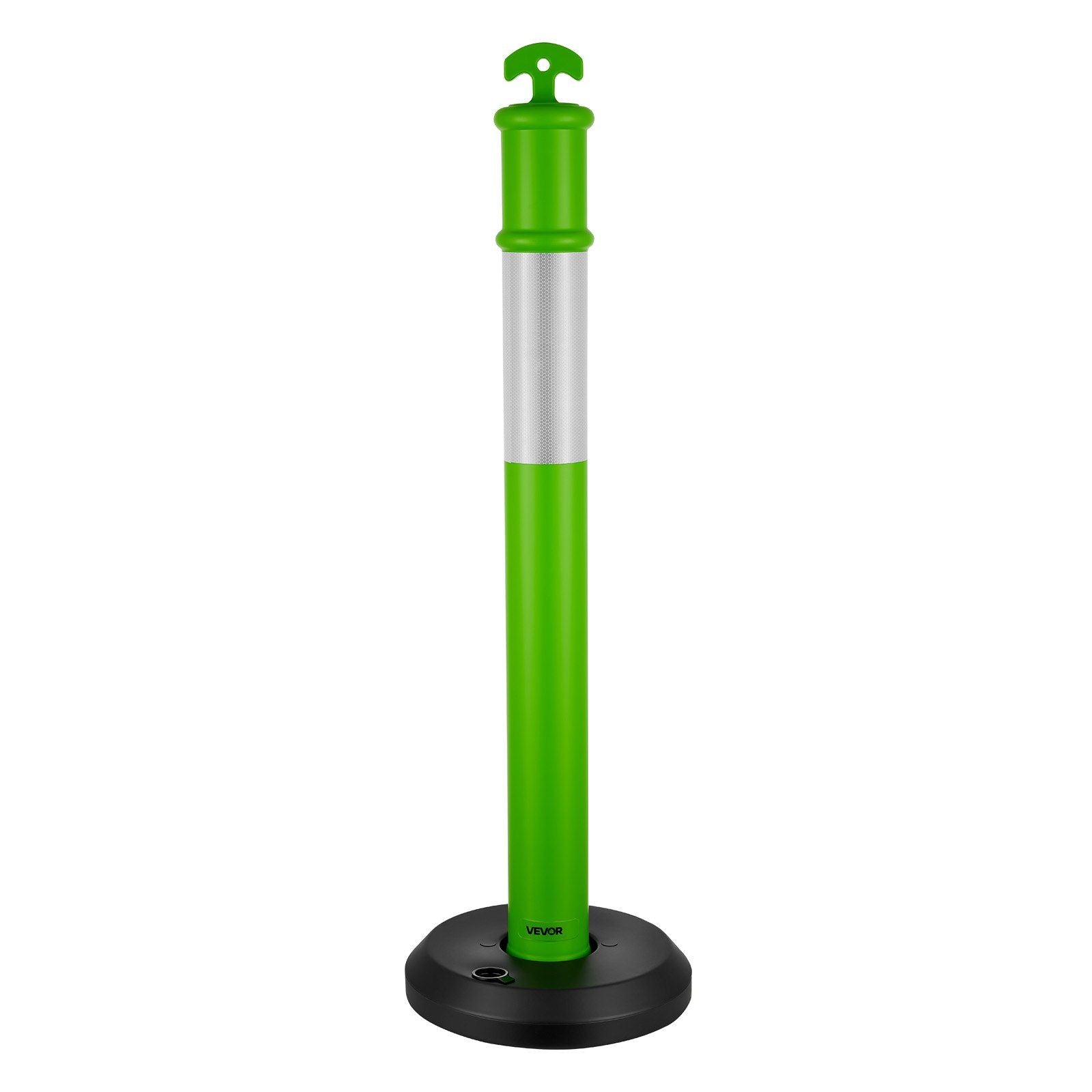 3 Pack Traffic Delineator Posts, 1140 mm Traffic Safety Cones with Fillable Base and Reflective Strips, Heavy V952-TCDZJTJSZLS4LWRAR001V0