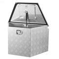 Trailer Tongue Box, 838 x 483 x 457 mm Aluminum Trailer Tongue Tool Box, Heavy Duty Storage Organizer with V952-TCGJX33X19X1G70EW001V0