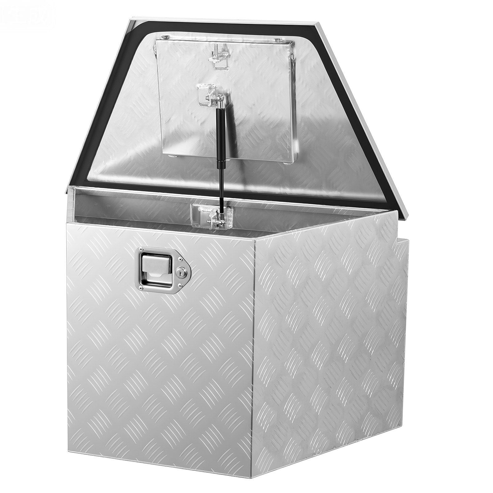 Trailer Tongue Box, 838 x 483 x 457 mm Aluminum Trailer Tongue Tool Box, Heavy Duty Storage Organizer with V952-TCGJX33X19X1G70EW001V0