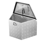 Trailer Tongue Box, 838 x 483 x 457 mm Aluminum Trailer Tongue Tool Box, Heavy Duty Storage Organizer with V952-TCGJX33X19X1G70EW001V0