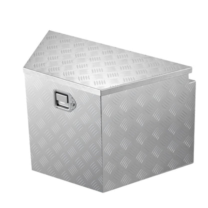 Trailer Tongue Box, 838 x 483 x 457 mm Aluminum Trailer Tongue Tool Box, Heavy Duty Storage Organizer with V952-TCGJX33X19X1G70EW001V0