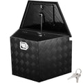 Trailer Tongue Box, Aluminum Alloy Diamond Plate Tongue Box Tool Chest, Heavy Duty Trailer Box Storage with V952-TCGJXLHJHS29XG563V0