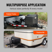 Trailer Tongue Box, Aluminum Alloy Diamond Plate Tongue Box Tool Chest, Heavy Duty Trailer Box Storage with V952-TCGJXLHJHS29XG563V0