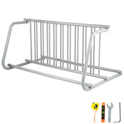 10 Holders Floor Bike Rack, 59" Length All-Steel Grid Bike Rack, 10-Bike Capacity Dual-Side Storage Stand for V952-TCJ-10C0000000001V0