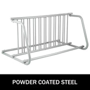 10 Holders Floor Bike Rack, 59" Length All-Steel Grid Bike Rack, 10-Bike Capacity Dual-Side Storage Stand for V952-TCJ-10C0000000001V0