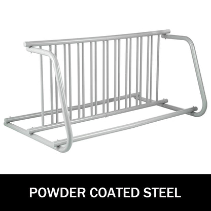 10 Holders Floor Bike Rack, 59" Length All-Steel Grid Bike Rack, 10-Bike Capacity Dual-Side Storage Stand for V952-TCJ-10C0000000001V0