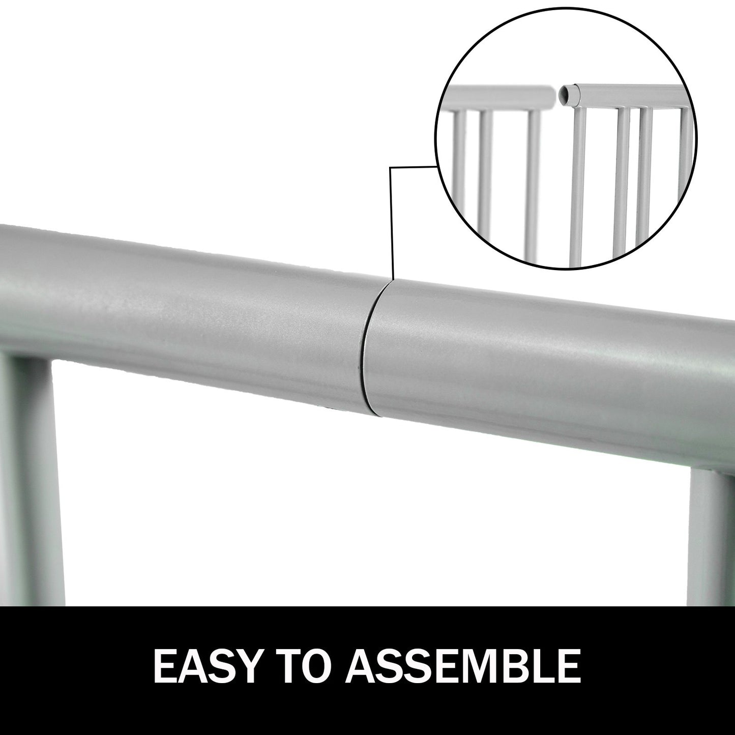 10 Holders Floor Bike Rack, 59" Length All-Steel Grid Bike Rack, 10-Bike Capacity Dual-Side Storage Stand for V952-TCJ-10C0000000001V0