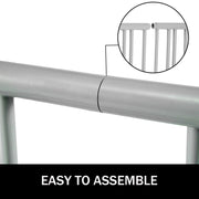10 Holders Floor Bike Rack, 59" Length All-Steel Grid Bike Rack, 10-Bike Capacity Dual-Side Storage Stand for V952-TCJ-10C0000000001V0