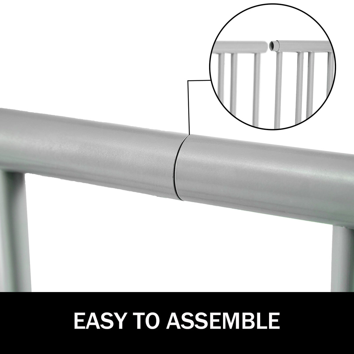 10 Holders Floor Bike Rack, 59" Length All-Steel Grid Bike Rack, 10-Bike Capacity Dual-Side Storage Stand for V952-TCJ-10C0000000001V0