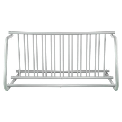 10 Holders Floor Bike Rack, 59" Length All-Steel Grid Bike Rack, 10-Bike Capacity Dual-Side Storage Stand for V952-TCJ-10C0000000001V0