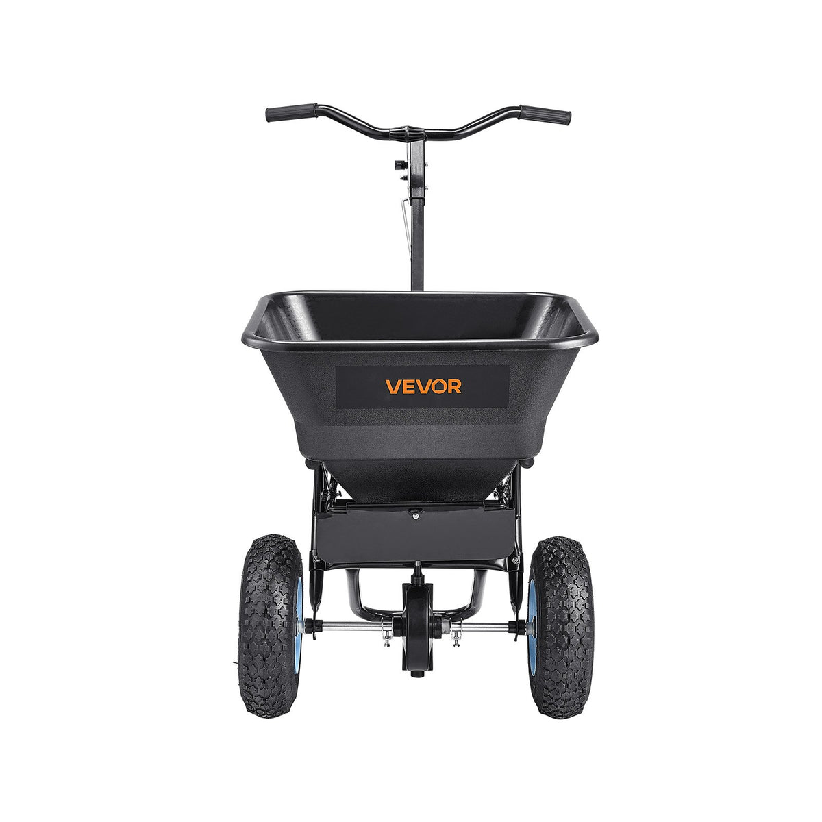 Lawn Spreader, 100LBS Capacity, Walk-Behind Push Spreader, 0-9.8ft Spreading Width, 13 in All Terrain V952-TCSBJ100LBSPEB08E001V0