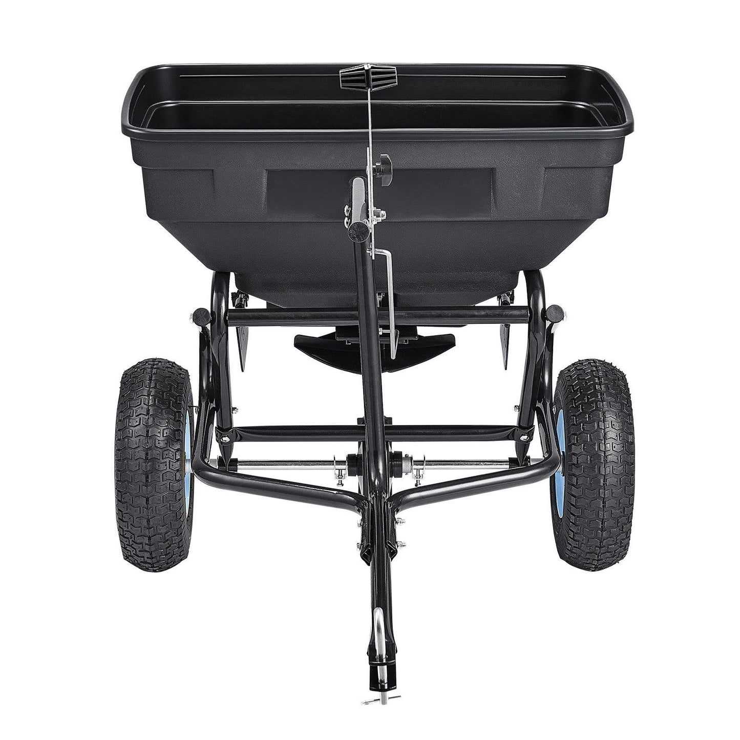Tow Behind Broadcast Spreader, 130LBS Capacity, Tow/Push Garden Spreader with 13 in Tires, 30 Adjustable V952-TCSBJ130LBSPQZ8XK001V0